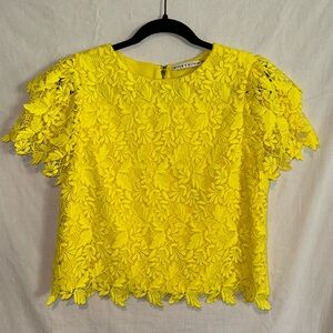 Yellow Alice & Olivia blouse. Size M